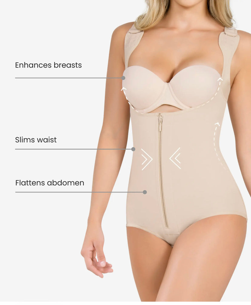 Faja thermal body shaper with wide straps - Style 385